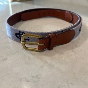 Smathers & Branson Needlepoint Men’s Belt